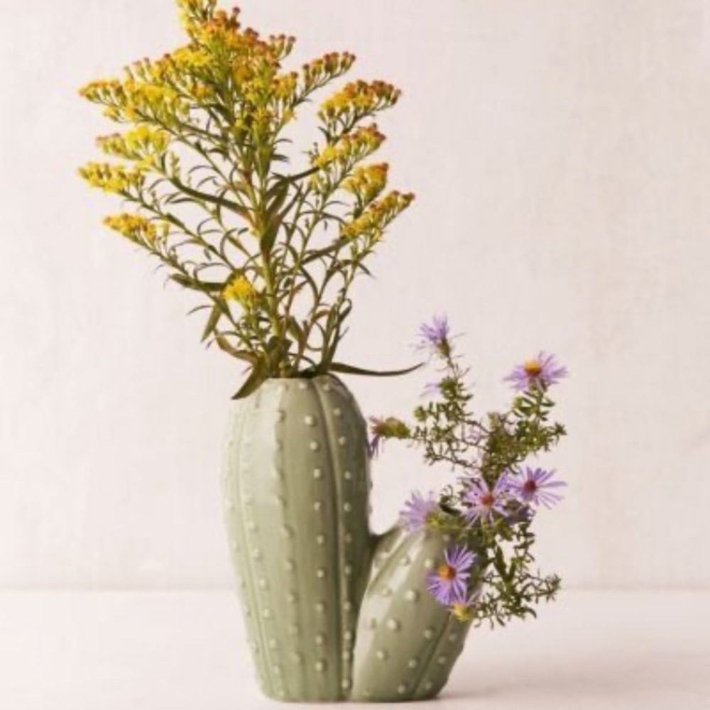 NEW Urban Outfitters Double Cactus Vase NWT